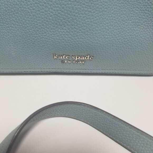 Kate Spade Agean Women's Small Crossbody Teal Pebble Leather Purse - Picture 2 of 13